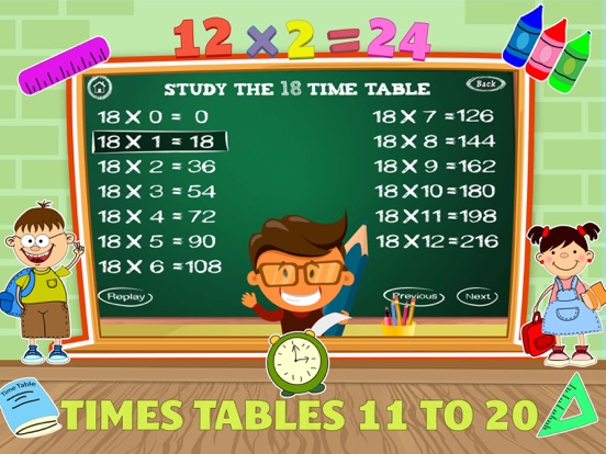 Screenshot #6 pour Table De Multiplication Math