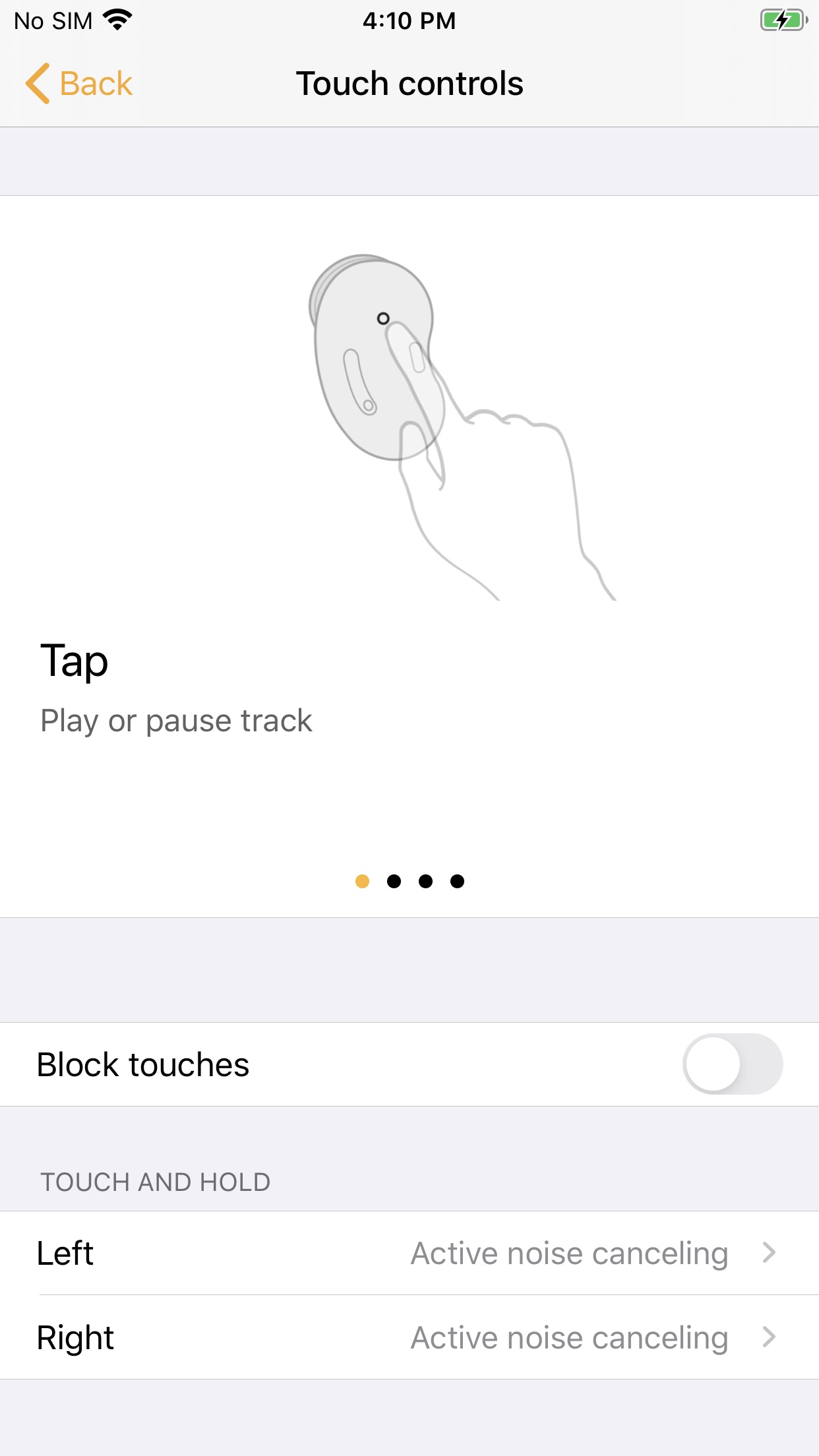 Screenshot do app Samsung Galaxy Buds
