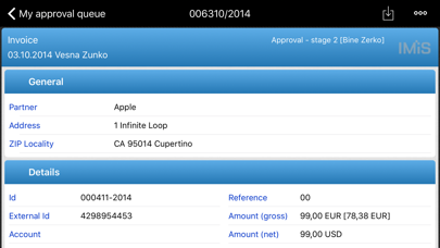 IMiS/mDMS Screenshot