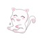 We have designed emoticons about little white cats