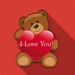 Teddy Valentine Bear Stickers App Contact