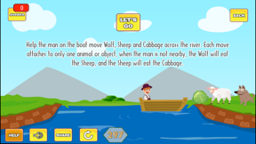River Crossing Puzzle screenshot