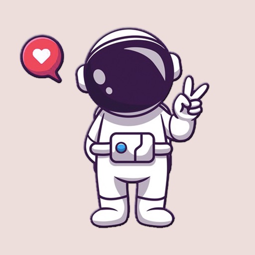 Cute Astronaut Stickers