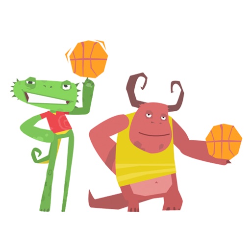 Basketball Animated Sticker . icon