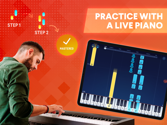 Piano Lessen via OnlinePianist iPad app afbeelding 5