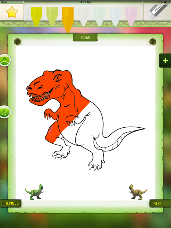 Toddler Dinosaur Coloring Book iPad screenshot 4 - Entertainment app