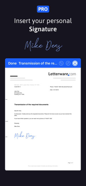 ‎EasyLetter - Screenshot van brieven verzenden