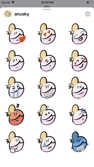 Anusky Stickers screenshot 2