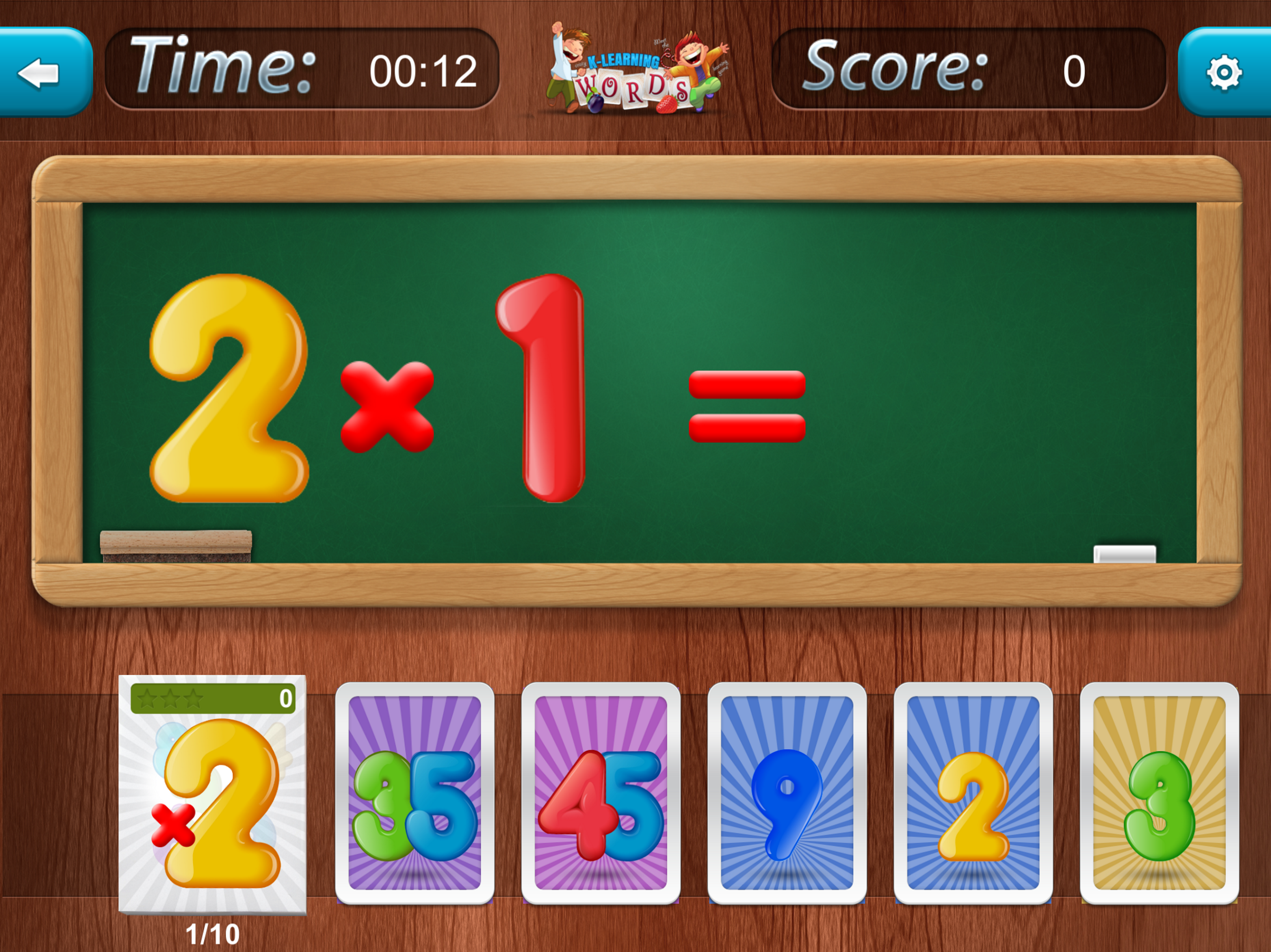 K-Learning Times Tables