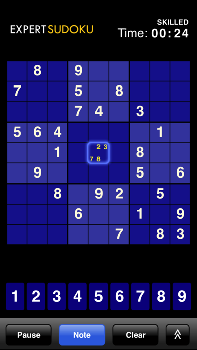 Expert Sudoku screenshot 1