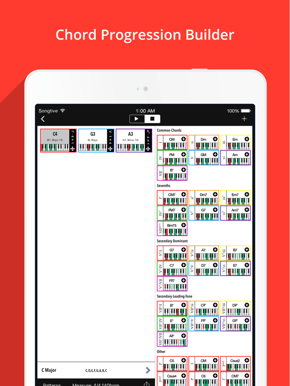 Piano Companion: Chords,Scales iPad screenshot 4 - Music app