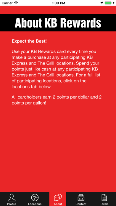KB Rewards iPhone screenshot 4 - Utilities app