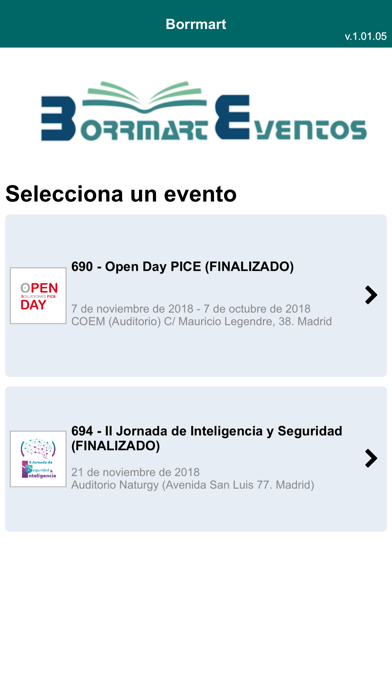 Screenshot #1 pour Borrmart Eventos