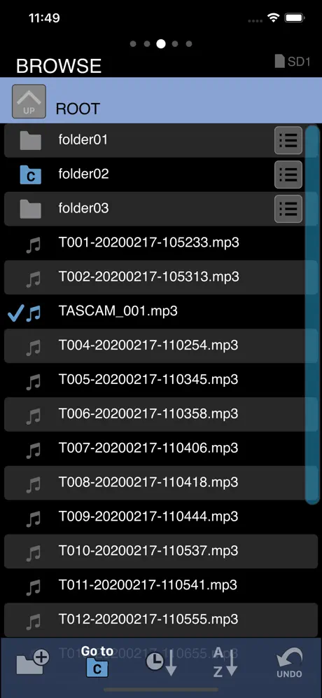 TASCAM SS250 CONTROL