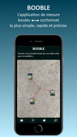 Capture d'écran de Booble (pour La Pétanque) sur iPhone 1
