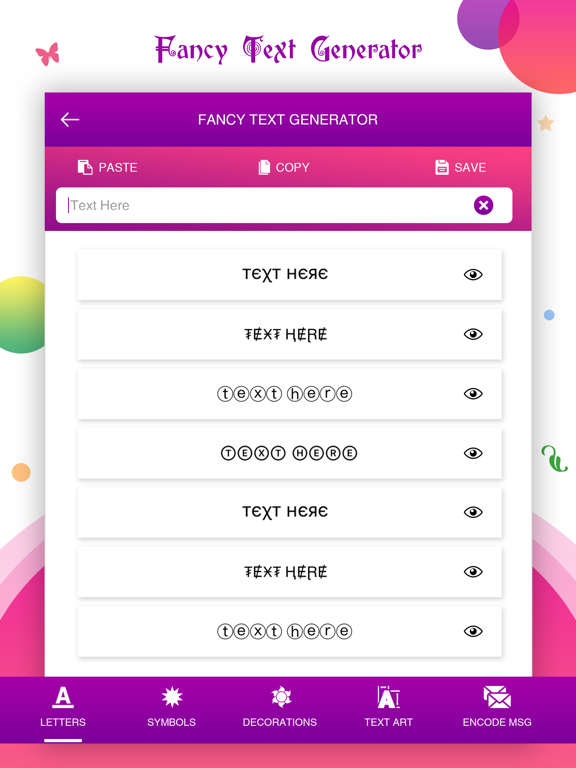 Screenshot #6 pour Stylish & Fancy Text Generator