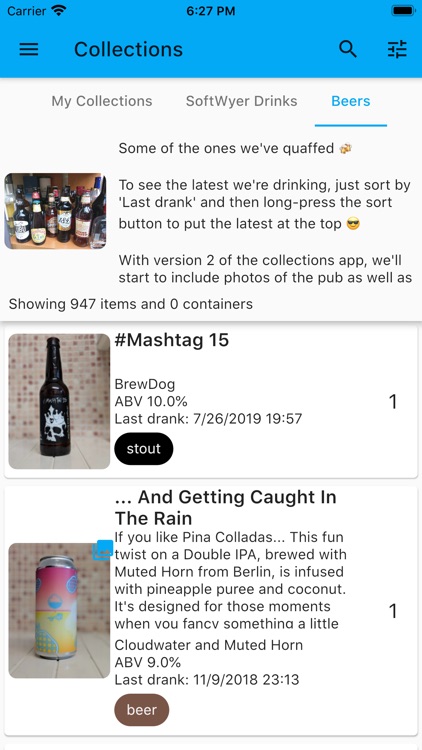 Collections Application