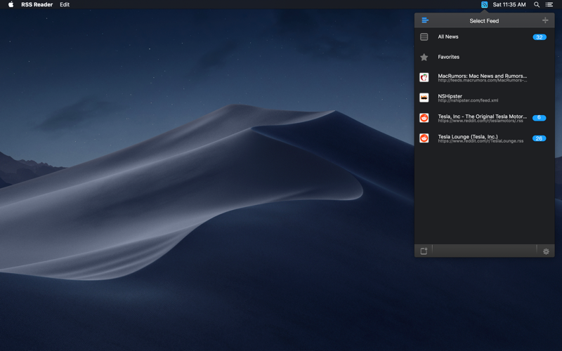 RSS Reader miniatuur 1