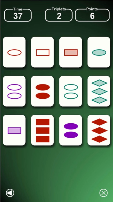 Triplet - Card Game iPhone screenshot 2 - Games app
