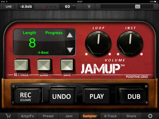 JamUp Pro iPad app afbeelding 2