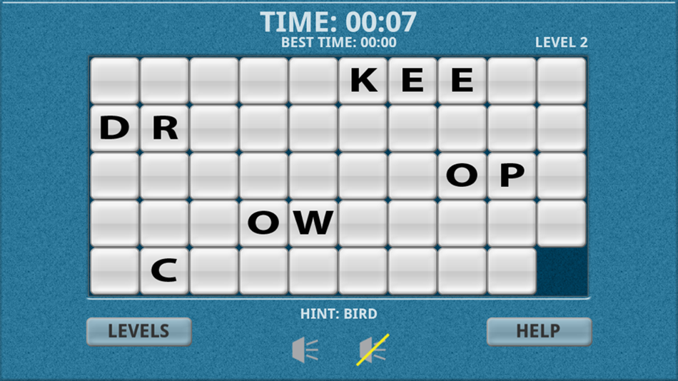 #3. Endangered Species Word Slides (iOS) Podle: Mike Hempfling