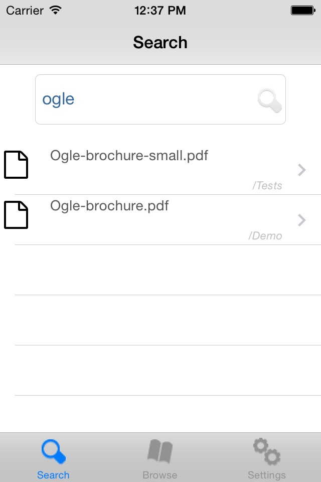 Ogle screenshot 2