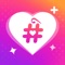 Likes Tag for Instagram Posts is an app for you to create unique Instagram hashtags and make your photos and videos more personalized