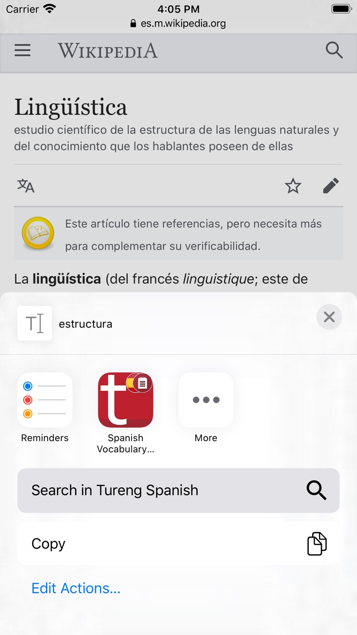 iPhone screenshot