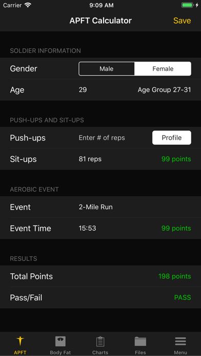 APFT App iPhone screenshot 1 - Utilities app