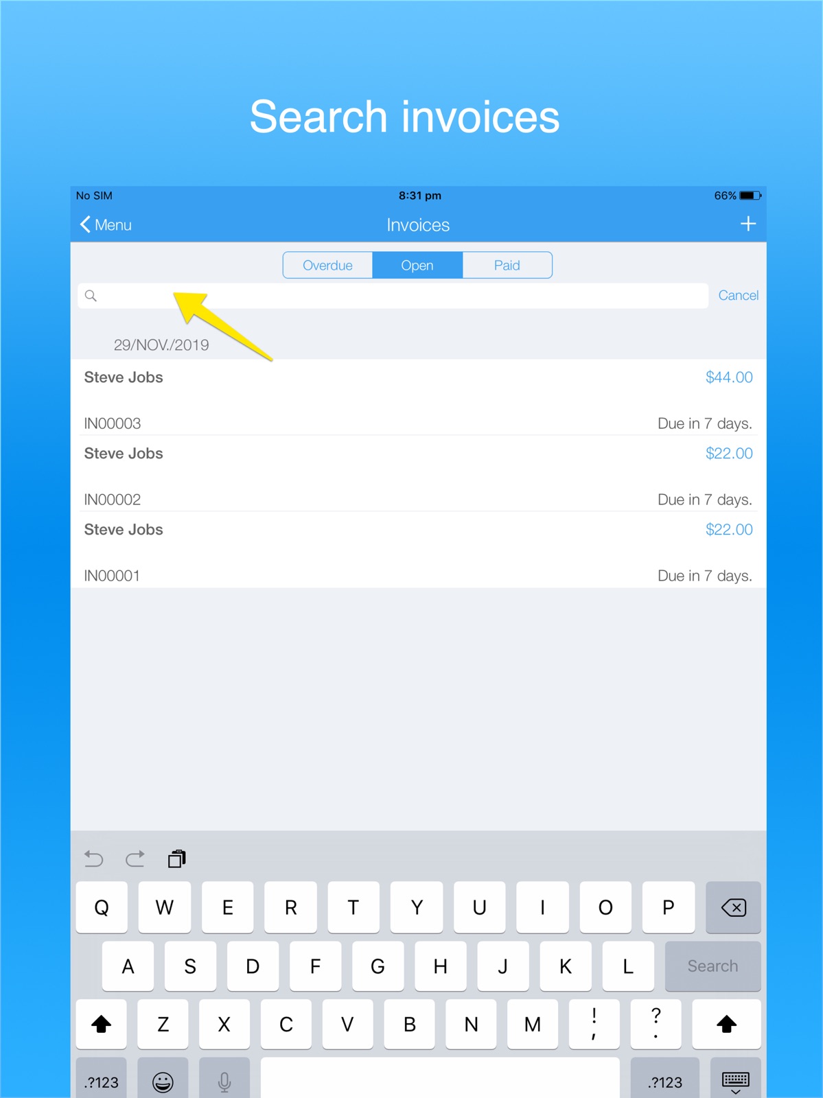 Invoice Maker Simple ipad screenshot 3