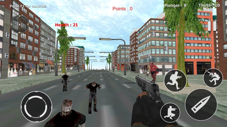 Zombies Attack in City