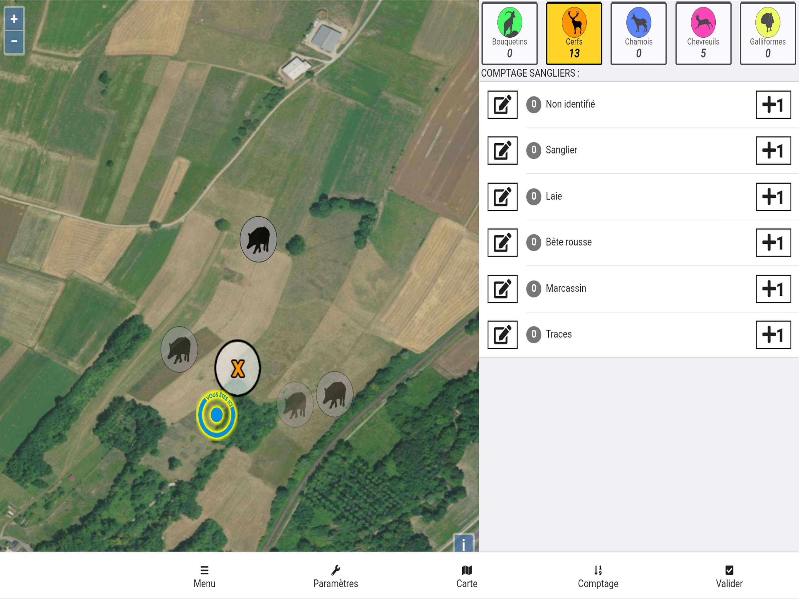 Comptage Geoxys screenshot 6