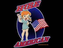 American Retro Style Stickers