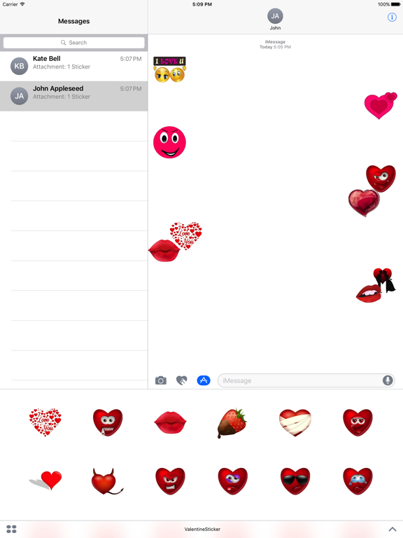 Screenshot #5 pour Valentine Sticker for iMessage