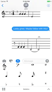music notation stickers! iphone screenshot 2