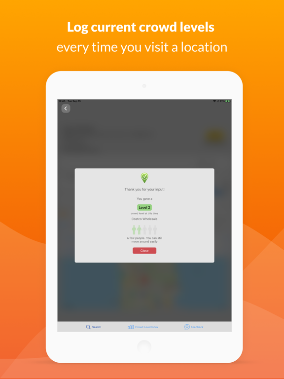 Crowd Alerts iPad screenshot 4 - Navigation app