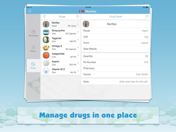 Pill Monitor Pro for iPad screenshot-3