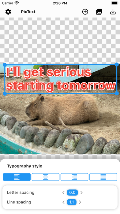 PicText - Text on photos Screenshot 3 - AppWisp.com PicText - Text on photos Screenshot 3 - AppWisp.com