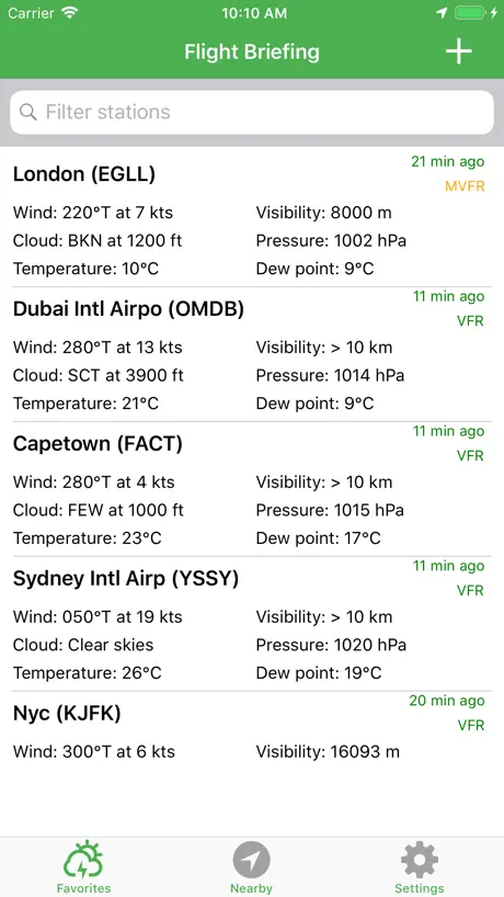 Flight Briefing