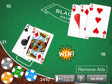Blackjack - Casino Style 21 iPad screenshot
