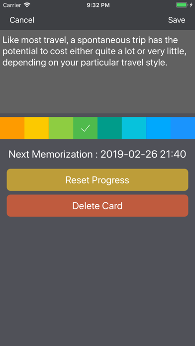 MemCards - Memorization Tool iPhone screenshot 5 - Education app