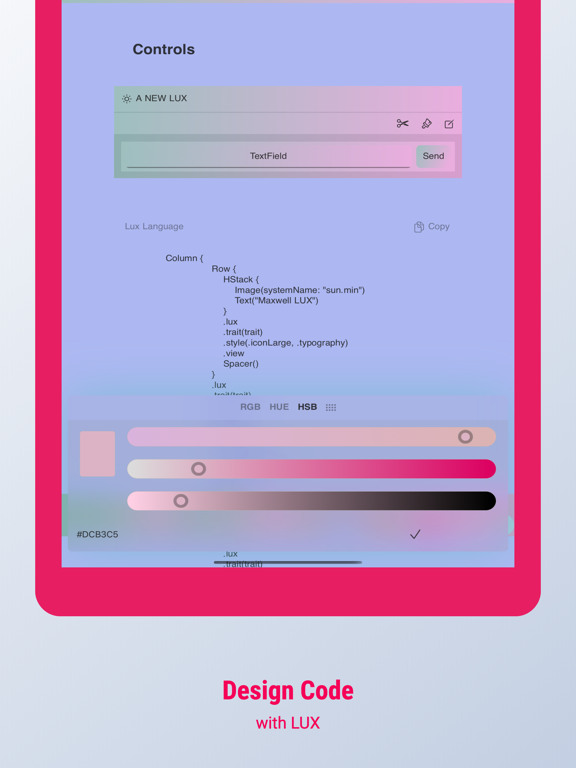 Maxwell SwiftUI SDK iPad screenshot