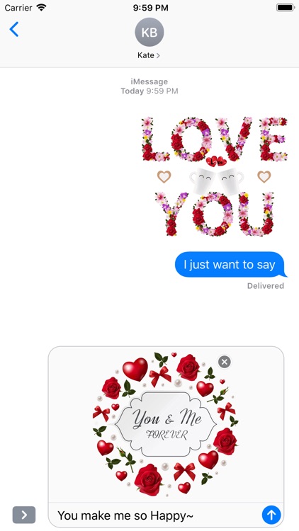 Say Love with Beautiful Rose screenshot-4