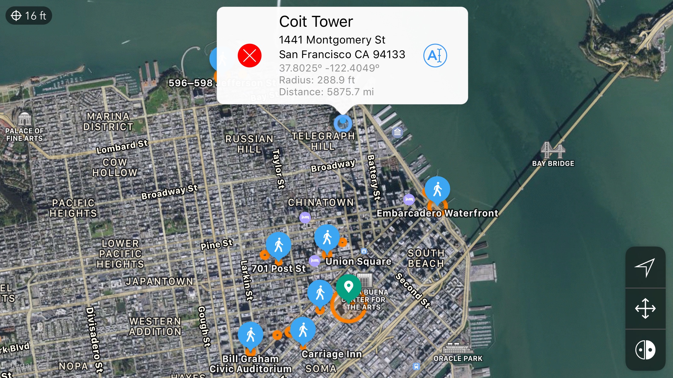 Screenshot do app Geofency | Time Tracking