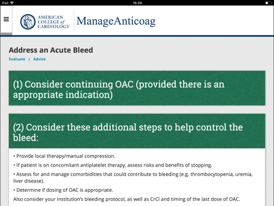 ManageAnticoag iPad screenshot 7 - Medical app