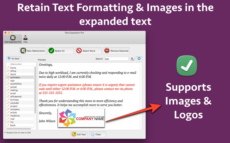 Screenshot #2 pour Text Expansion Pro