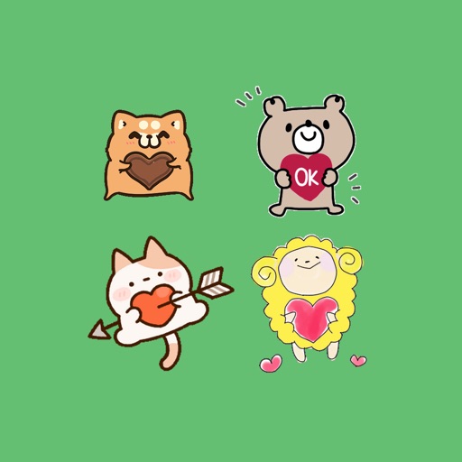 Cute Pets Stickers Cat and Dog
