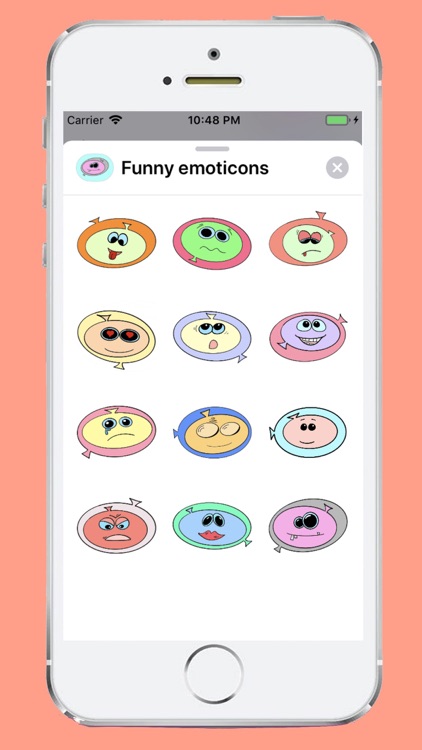 Funny emoticons smile stickers screenshot-3