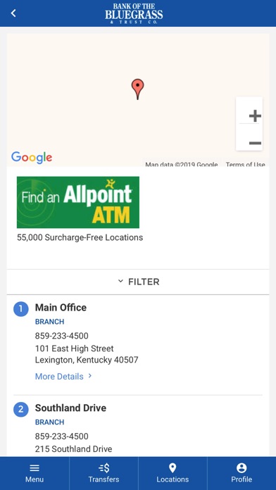 Bank of the Bluegrass Screenshot