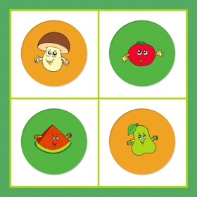Snímky obrazovky (5) Fruits Vegetables Memory Game